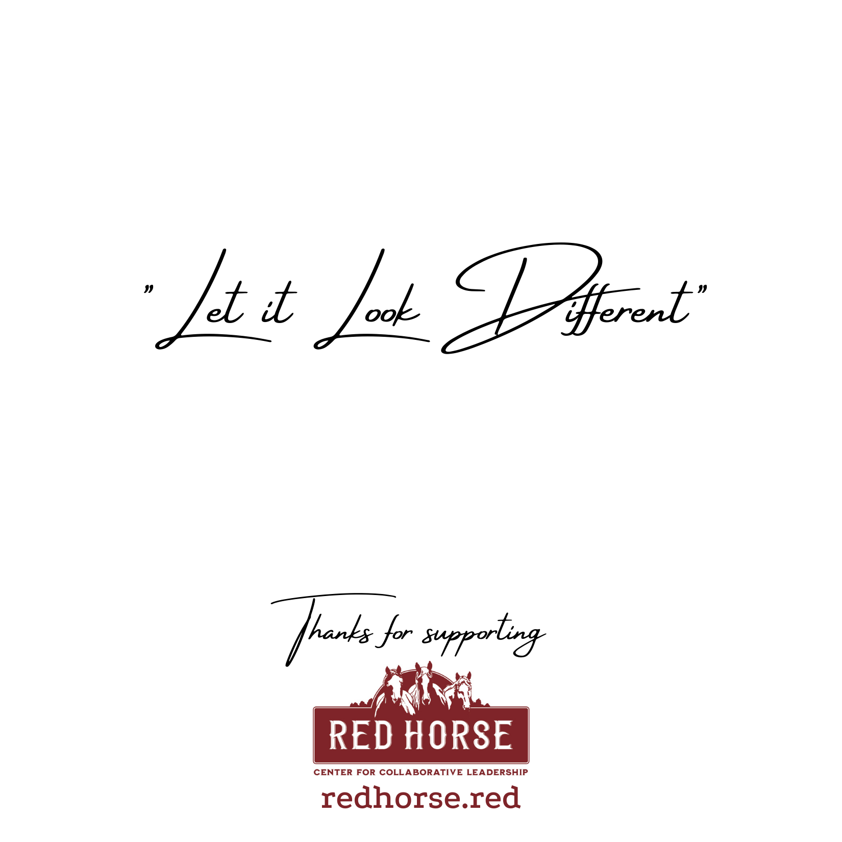 Let it Look Different | Horse Art by Ulla | Pack of 10 Folded Cards (white envelopes) (US & CA) - Image 2
