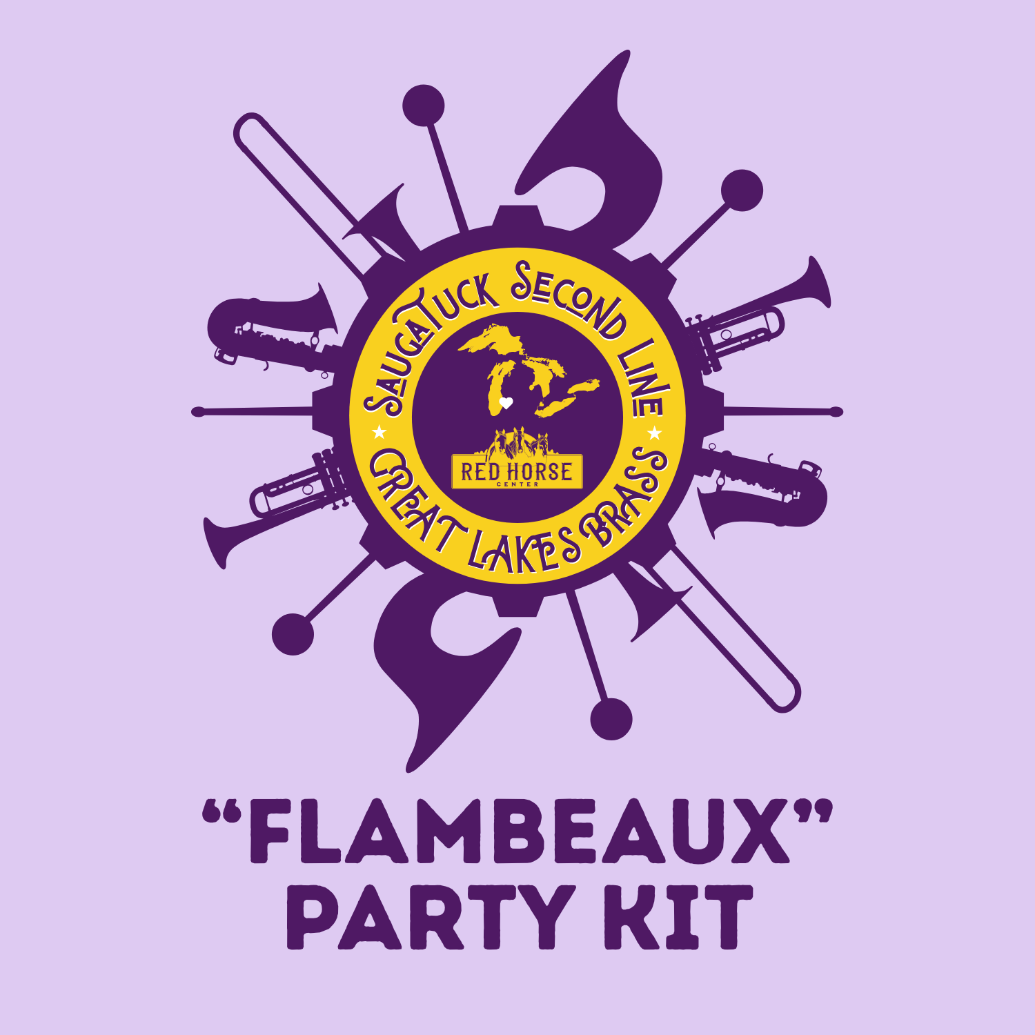 Second Line Party Kit - Flambeaux (Beads and Boas)